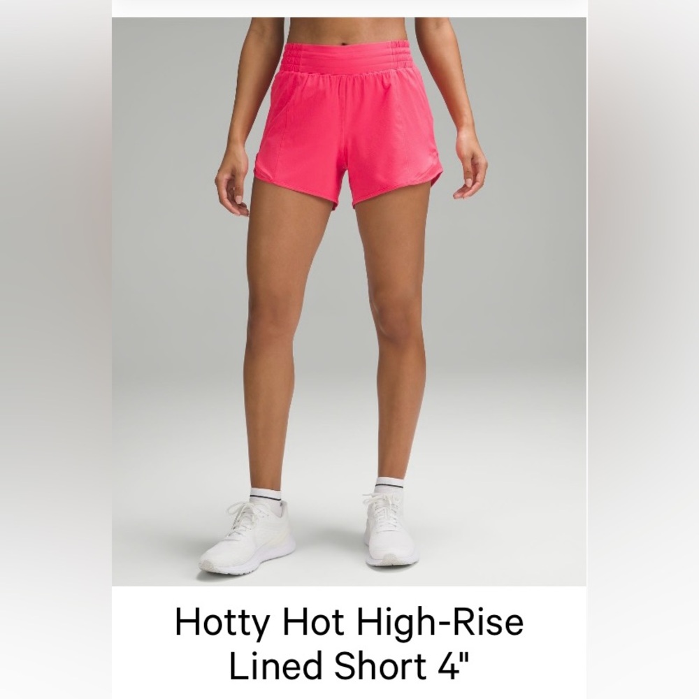 Lululemon UGC Hotty Hot High-Rise Lined Short 4" - Pink